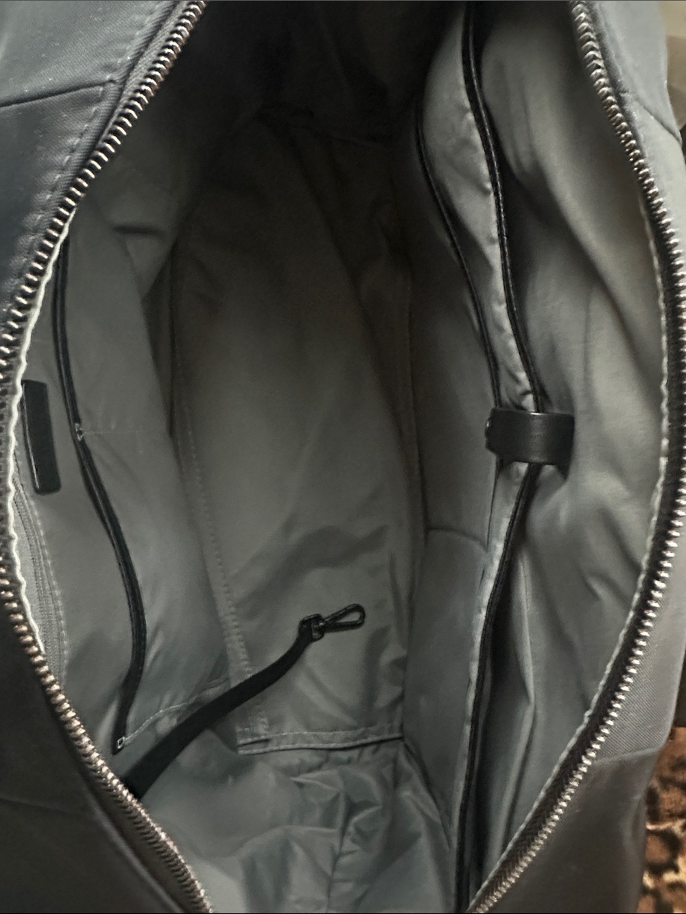 Away Everywhere Black Duffel Bag with Shoulder Strap - Picture 6 of 12